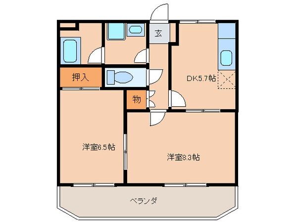 メゾンＴ．Ｋの物件間取画像